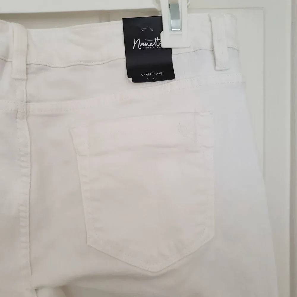 Nanette Lepore‎ Canal Flare White Jeans Size 10/30 New with Tags